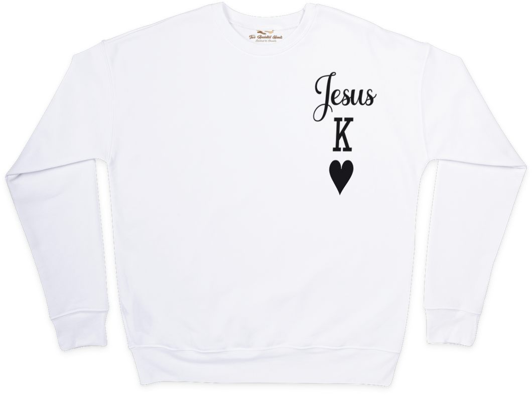 Jesus King of Hearts Sweatshirt