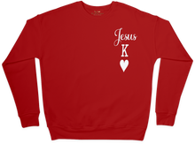 Load image into Gallery viewer, Jesus King of Hearts Sweatshirt